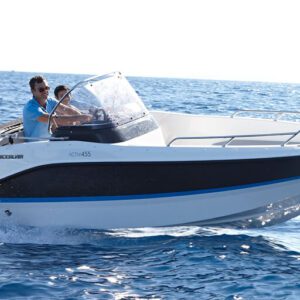 Bateau à vendre : Quicksilver 455 Open. Cap Ouest, vente de bateaux d'occasion et bateaux neufs. Revendeur Quicksilver Boats et centre agrée Mercury.