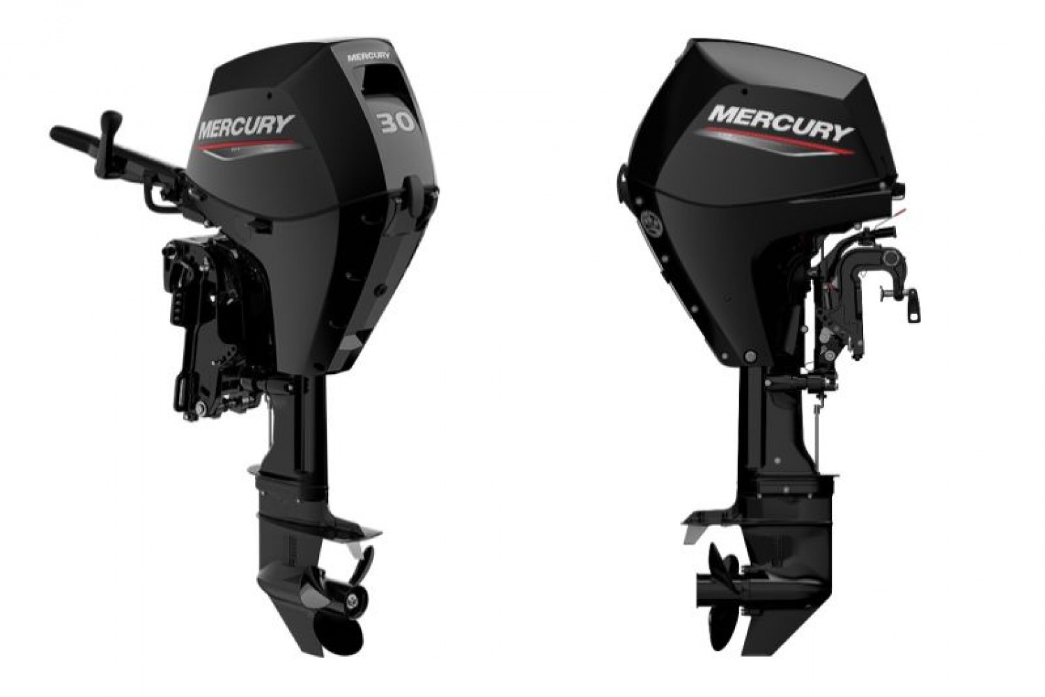 Moteur Mercury F30 ELHPT EFI, à vendre. Cap Ouest, concessionnaire bateaux, centre agrée Mercury. Découvrez notre gamme de moteurs thermiques Mercury.
