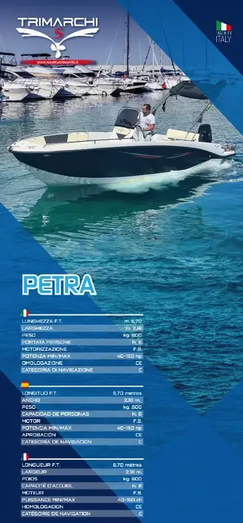 Bateau neuf Trimarchi PETRA
